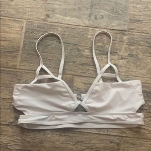 White bikini top